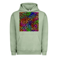 Pigment Oil Green Pride leopard seamless pattern Urban Hoodie - NancyCooperArtShop