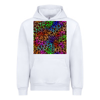 White Pride leopard seamless pattern Urban Hoodie - NancyCooperArtShop