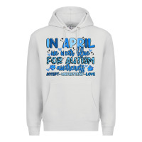 Dove Grey in april we wear blue for autism awareness Premium Hoodie - Artiststas