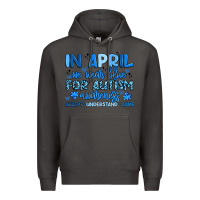 Smoke in april we wear blue for autism awareness Premium Hoodie - Artiststas