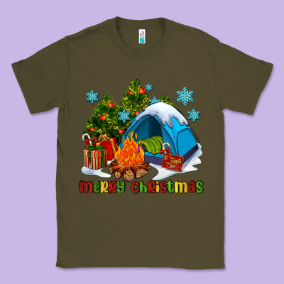 Merry Christmas Camp Classic Tee Designed By Adodesignshop