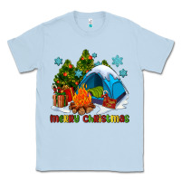 Dusty Blue merry Christmas camp Classic Tee - AdoDesignShop