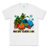 White merry Christmas camp Classic Tee - AdoDesignShop