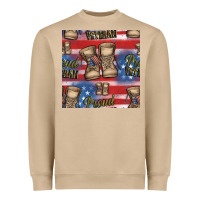 Mushroom proud veteran seamless pattern Heavyweight Sweatshirt - HRA Design Shop
