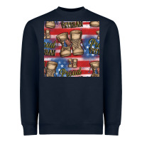 Navy proud veteran seamless pattern Heavyweight Sweatshirt - HRA Design Shop