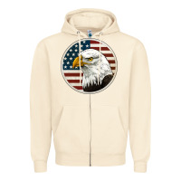Sandshell American Bald Eagle Zipper Hoodie - Jasminsmagicworld