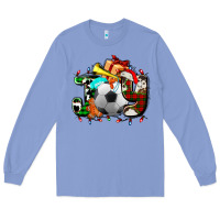 Colony Blue joy with soccer element and Christmas Long Sleeve Tee - AdoDesignShop