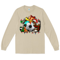 Mushroom joy with soccer element and Christmas Long Sleeve Tee - AdoDesignShop