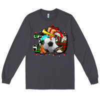 Smoke joy with soccer element and Christmas Long Sleeve Tee - AdoDesignShop