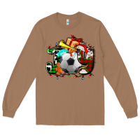 Toasted Coconut joy with soccer element and Christmas Long Sleeve Tee - AdoDesignShop