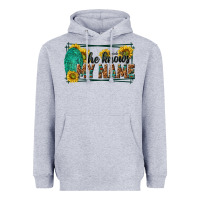 Heather Grey he knows my name isaiah 43 1 Heavyweight Hoodie - NancyCooperArtShop