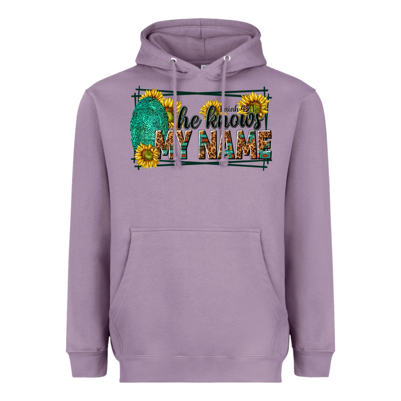 He Knows My Name Isaiah 43 1 Heavyweight Hoodie by NancyCooperArtShop | Teevron