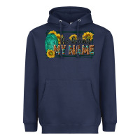 Navy he knows my name isaiah 43 1 Heavyweight Hoodie - NancyCooperArtShop