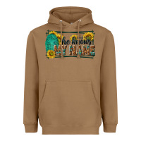 Toasted Coconut he knows my name isaiah 43 1 Heavyweight Hoodie - NancyCooperArtShop