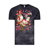 Cloud Black i see you chicken me out Vintage Tee - RacoonDesign