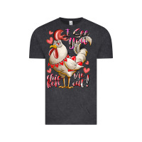 Vintage Black i see you chicken me out Vintage Tee - RacoonDesign