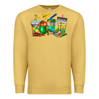 Antique Gold teacher coffee cups Premium Sweatshirt - NancyCooperArtShop