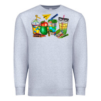 Heather Grey teacher coffee cups Premium Sweatshirt - NancyCooperArtShop