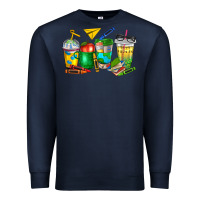 Navy teacher coffee cups Premium Sweatshirt - NancyCooperArtShop