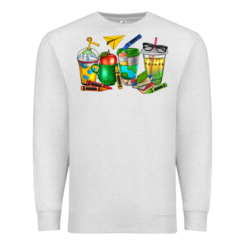 Teacher Coffee Cups Premium Sweatshirt by NancyCooperArtShop | Teevron