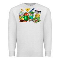 Oatmeal Heather teacher coffee cups Premium Sweatshirt - NancyCooperArtShop