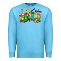Ocean Blue teacher coffee cups Premium Sweatshirt - NancyCooperArtShop