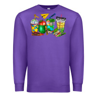 Purple teacher coffee cups Premium Sweatshirt - NancyCooperArtShop