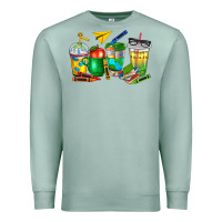 Seafoam teacher coffee cups Premium Sweatshirt - NancyCooperArtShop