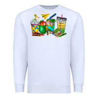 White teacher coffee cups Premium Sweatshirt - NancyCooperArtShop
