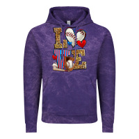 Cloud Purple love baseball Vintage Hoodie - Zillion Design Studio