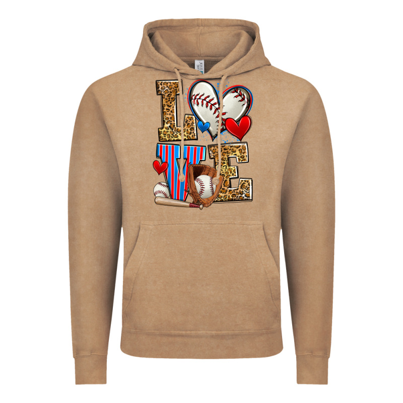 Love Baseball Vintage Hoodie by Zillion Design Studio | Teevron