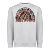 Heather Grey autism awareness Heavyweight Sweatshirt - SublimationCraftShop