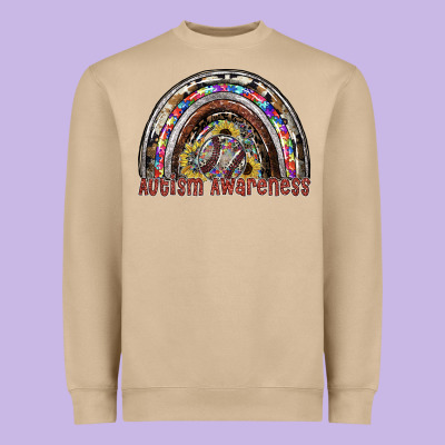 Autism Awareness Heavyweight Sweatshirt Designed By Sublimationcraftshop