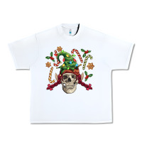 White elf skull Urban Heavy Tee - FaDigitalArtStudio