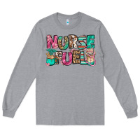 Heather Grey nurse fuel coffee cups Long Sleeve Tee - Jasminsmagicworld