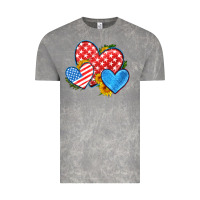 Cloud Rock usa flag hearts with sunflower Vintage Tee - HRA Design Shop