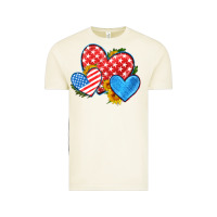 Vintage Arctic usa flag hearts with sunflower Vintage Tee - HRA Design Shop