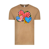 Vintage Camel usa flag hearts with sunflower Vintage Tee - HRA Design Shop