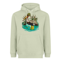 Matcha fishing pelican camp Heavyweight Hoodie - NancyCooperArtShop