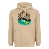 Mushroom fishing pelican camp Heavyweight Hoodie - NancyCooperArtShop