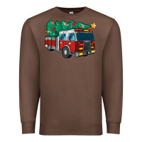 Chestnut christmas fire truck Premium Sweatshirt - MaliasSmallBusiness