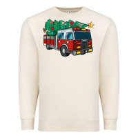 Sandshell christmas fire truck Premium Sweatshirt - MaliasSmallBusiness