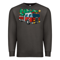 Smoke christmas fire truck Premium Sweatshirt - MaliasSmallBusiness
