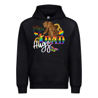 Black Free Dad hugs Urban Hoodie - NancyCooperArtShop