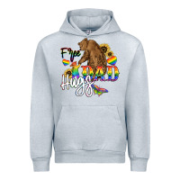 Heather Grey Free Dad hugs Urban Hoodie - NancyCooperArtShop