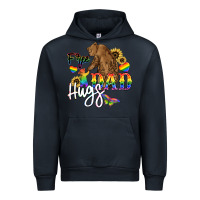 Navy Free Dad hugs Urban Hoodie - NancyCooperArtShop