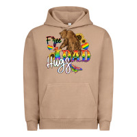 Pigment Burro Free Dad hugs Urban Hoodie - NancyCooperArtShop