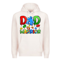Pale Pink dad of a warrior Premium Hoodie - Artiststas