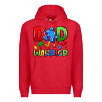 Red dad of a warrior Premium Hoodie - Artiststas