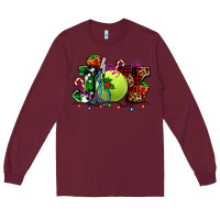 Burgundy joy and tennis christmas Long Sleeve Tee - AdoDesignShop